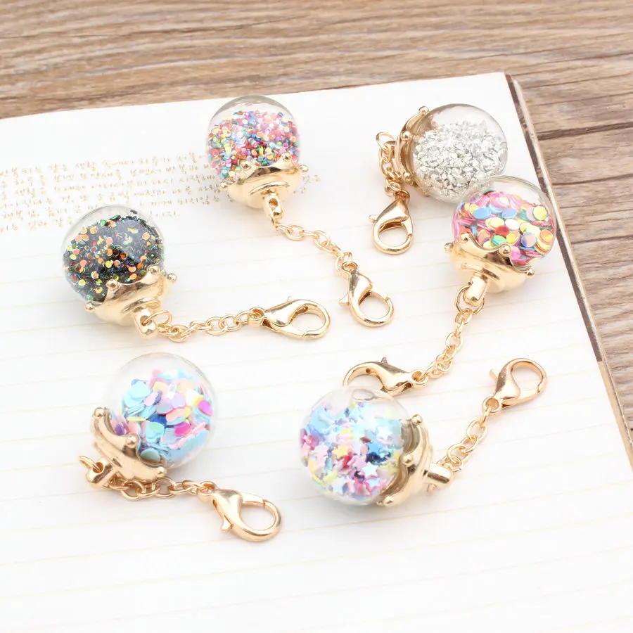 

New Arrived 30pcs/lot Colorful Rounds transparent Glass Balls decoration Pendants Charms Diy Jewelry decoration Accessory