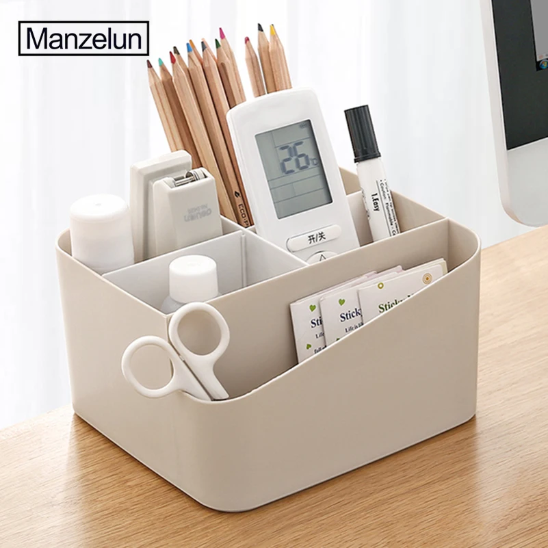 Linen Desk Tidy Storage Box Bin Holder Makeup Organizer Container Case Basket Z 