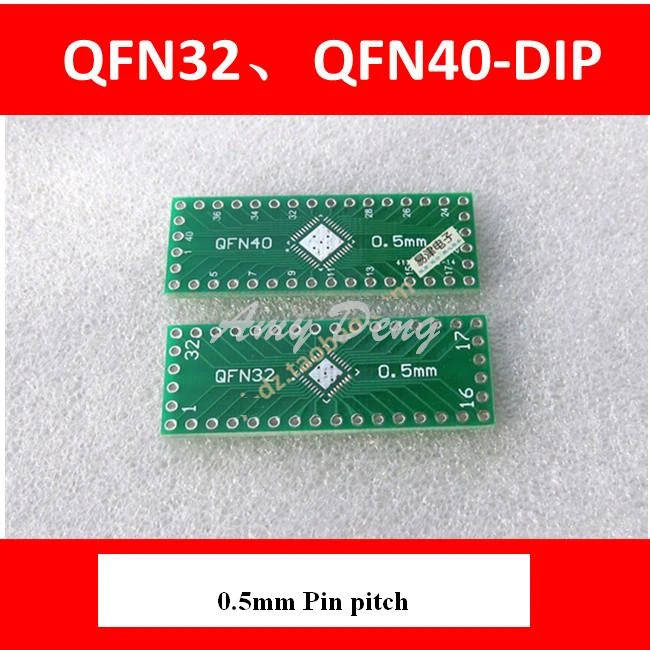 100 шт./лот QFN32 QFN40 адаптер пластина 0 5 мм Шаг Конвертер доска DIP переключатель|qfn32