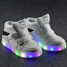 2017 New Spring Fashion Baby Boys font b Luminous b font Sneakers Children High Light Sports