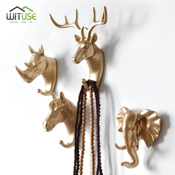 

Creative 3D Wall Hangers Decoration Animal Door Hooks Decorative Coat Hooks Resin Hooks Deer Rhino Elephant Giraffe Horse Decors