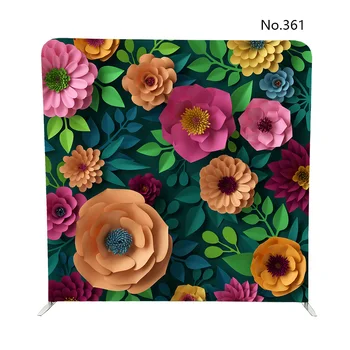 

No.361 colorful paper flowers wallpaper pillowcase backdrop for wedding photography