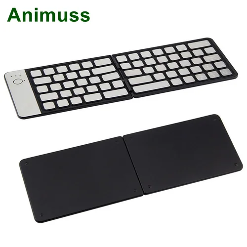 Animuss Bluetooth Keyboard for iPad IOS/Android/Windows Tablet Wireless Keypad Aluminum Foldable Keyboard Ultra Mini Ultra Slim Lahore
