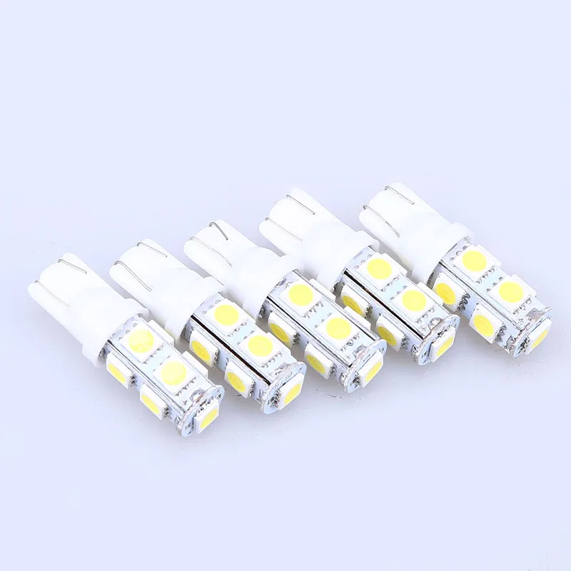 POSSBAY, автомобильный светильник ing 9SMD T10 5050, куполообразный индекс, Автомобильный светодиодный светильник, клин для лампочек, белый светильник, DC 12 V, автоматический зазор, внутреннее освещение