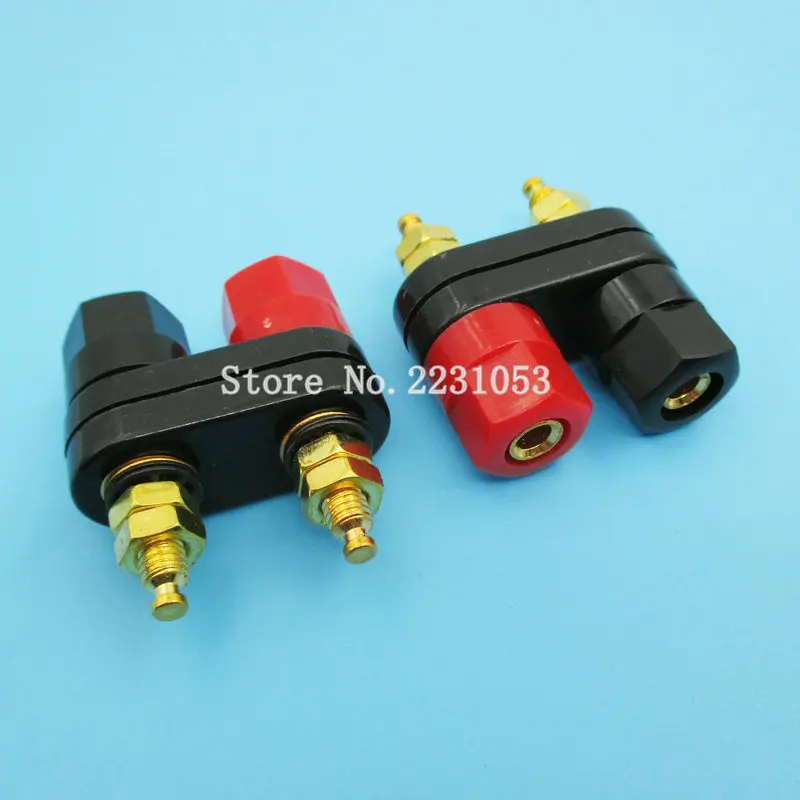 2 пара/лот высокое качество красный черный разъем Усилитель Терминал связывания