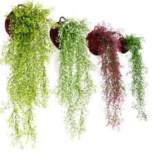 85 см/120 см искусственные Висячие цветочные растения искусственная Виноградная лоза ивовые цветы из ротанга искусственные растения для украшения стен дома и сада