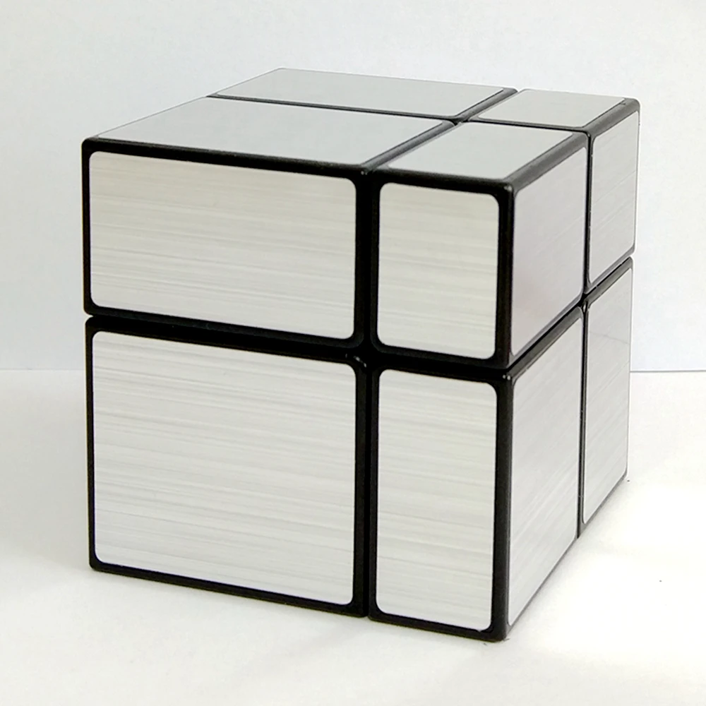 Shengshou 2x2x2 литые покрытием Зеркало Magic Cube Скорость игра-головоломка кубики Развивающие игрушки для детей -серебряный/золотой