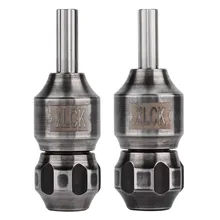 Новейшая 25 мм 28 мм черная сталь противоскользящая самофиксирующаяся ручка для тату-машинки инструменты для тату Расходные материалы для тату