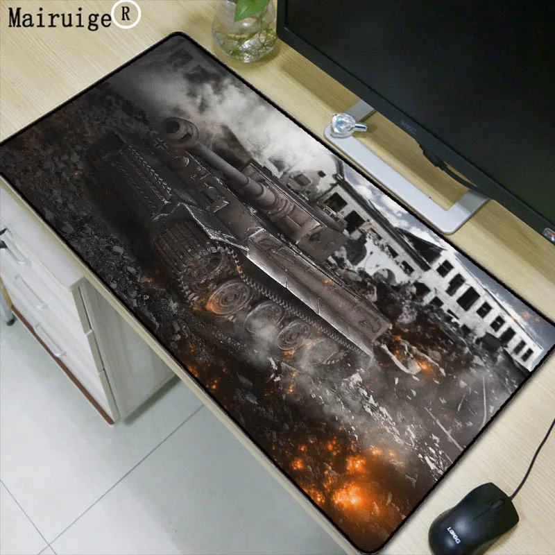 

Laumans World of Tanks Large Lock Edge Mouse Pad Mat Whole Desk Table Mousepad Office Cushion Super Big 60cm 70cm 80cm 90cm