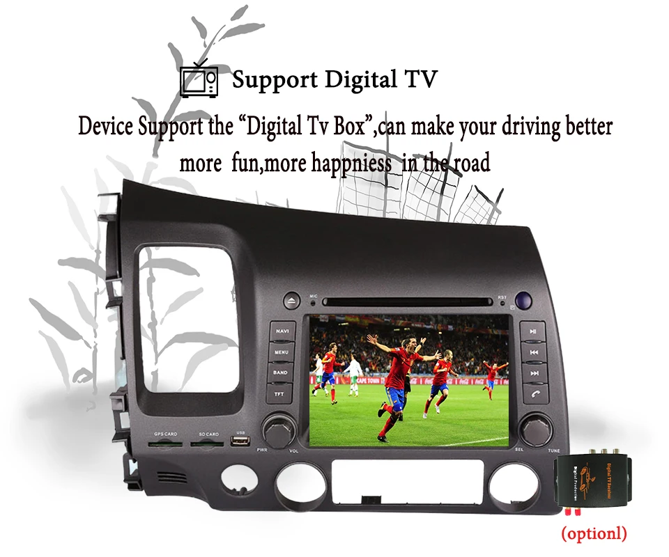 2 din 1024*600 Ram 4GB Android 9 0 автомобильный dvd-плеер для Honda Civic 2006 2007 2008 2009 2010 2011 Bluetooth GPS