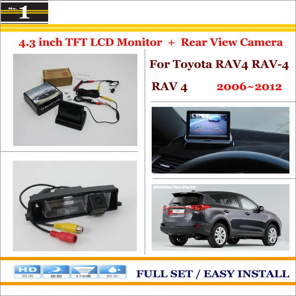 For Toyota RAV4 RAV 4 RAV 4 20062012 Auto Back UP Reverse Camera + 4.3