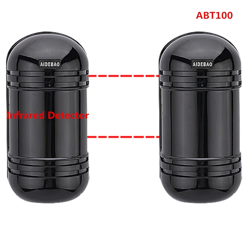

Infrared alarm system sensor 2 Beam radiation detector Outdoor Intrusion Alarm infrared radiation detector