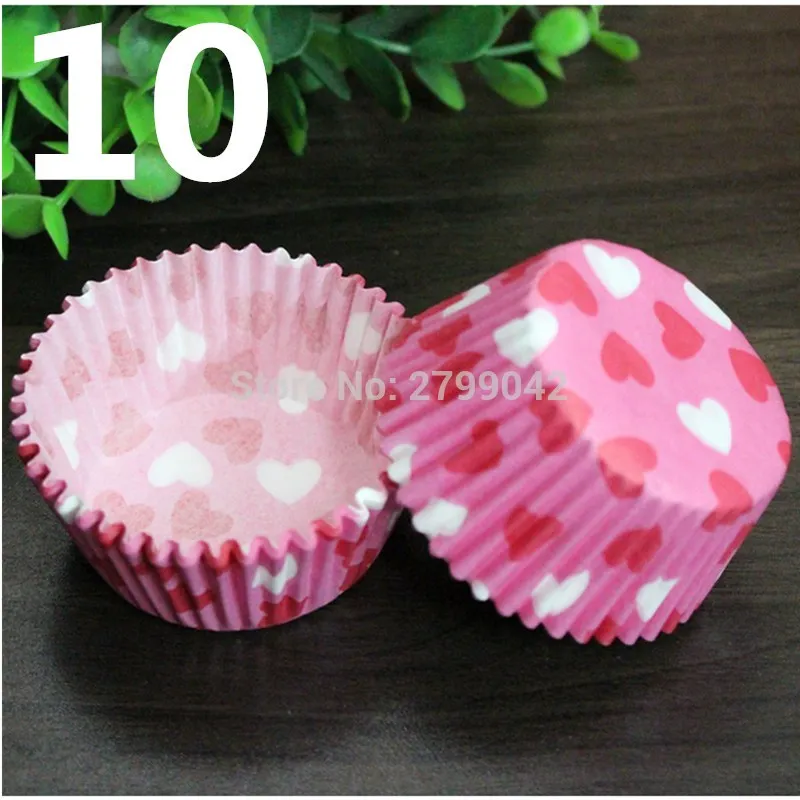 

OUSSIRRO 50/100 Colorful Paper Cake Cupcake Liner Baking Muffin Box Cup Case Party Tray Cake Mold Decorating Tools Cupcake paper