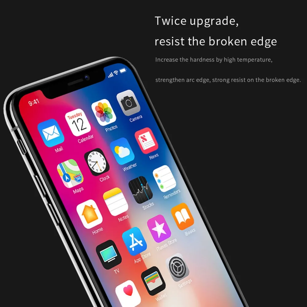 Для iPhone X XS Max Закаленное стекло протектор экрана Nillkin 3D CP+ MAX полное покрытие стекло Защитная пленка для Apple iPhone X XS XR