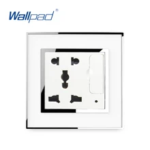 5-контактный разъем с 2 портами(стандарт Порты и разъёмы 5 V 3100mA Wallpad люксовые клавишные настенные Usb Зарядное устройство Универсальная Розетка зеркальный акриловый чехол-Панель Tomada