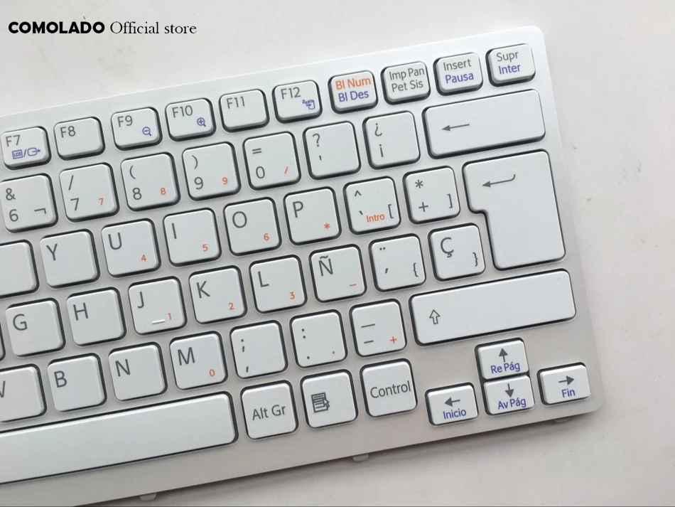  SP Spanish Keyboard For SONY Vaio VPC-CW VPC CW VPCCW CW16EC CW18FC White Frame Laptop Keyboard SP 