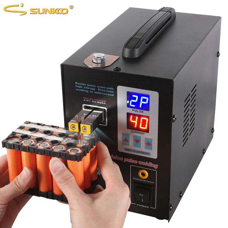 

SUNKKO 737G Battery Spot welder 1.5kw LED light Spot Welding Machine for 18650 battery pack welding precision pulse spot welders