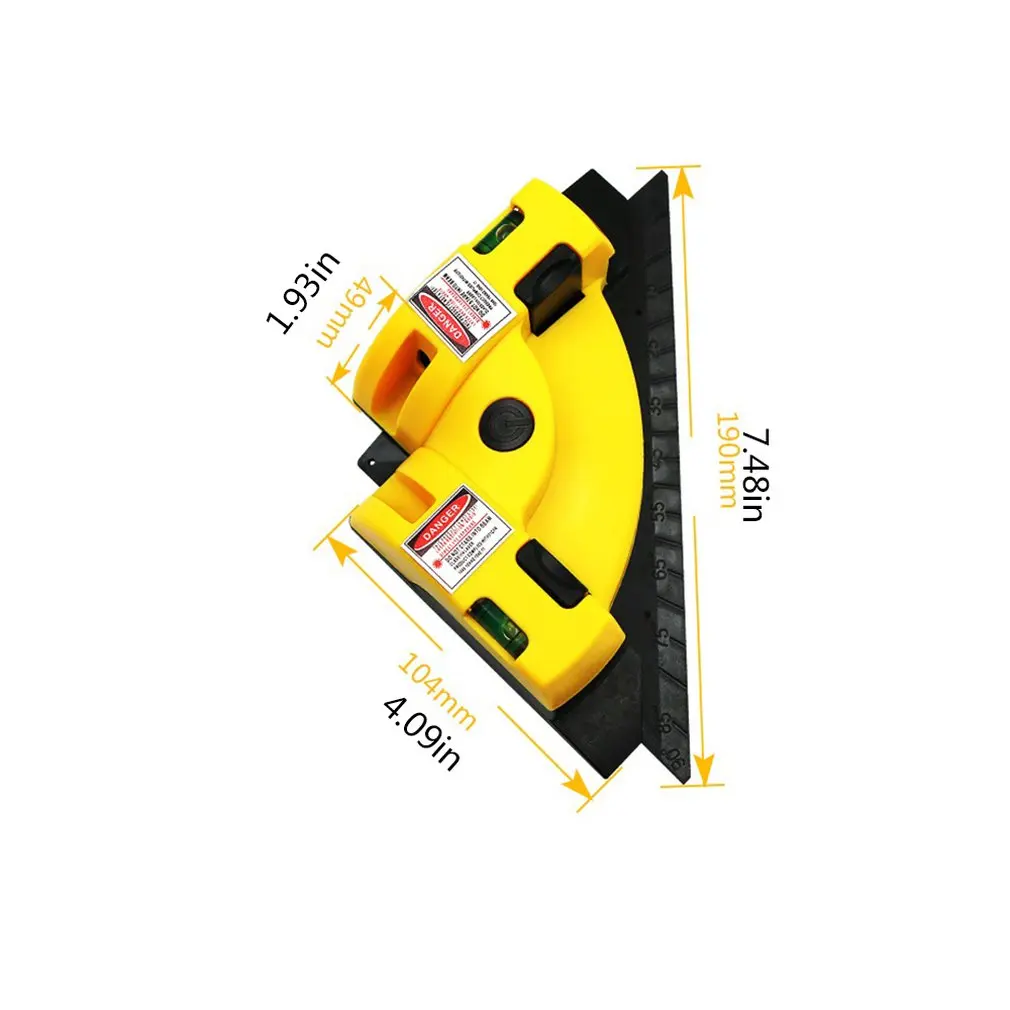 Прямоугольный лазерный уровень красная линия квадратные уровни проекция 635nm 90 градусов провода инструменты горизонтальные вертикальные измерительные инструменты