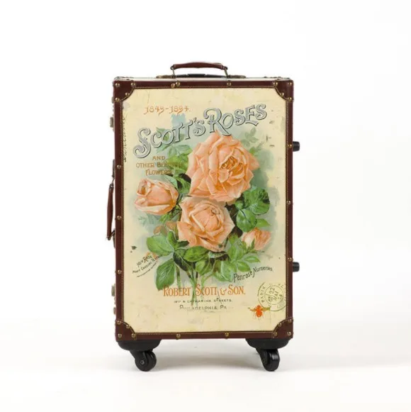floral spinner luggage