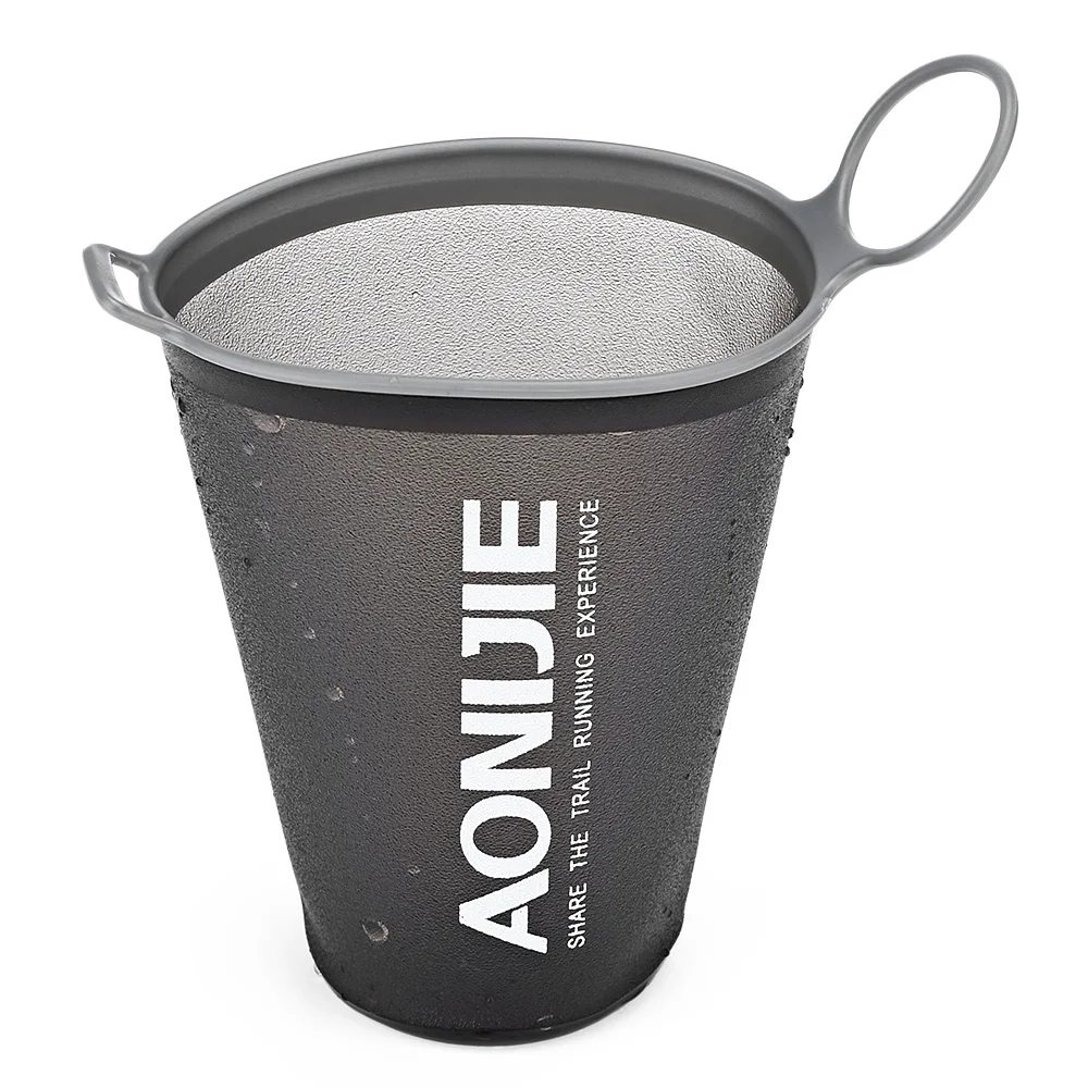 AONIJIE 200 مللي لينة كوب طوي المياه حقيبة BPA الشحن غير سامة خفيفة في الهواء الطلق الرياضية ماراثون الدراجات 3 ألوان TPU