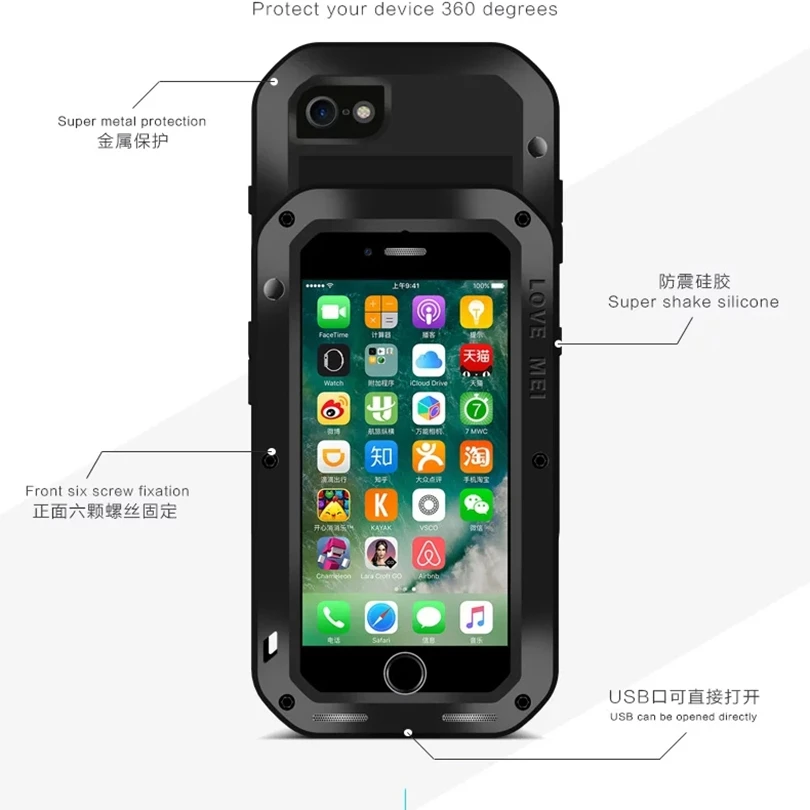 bilder für Für iPhone 7 Ursprüngliche LIEBE MEI Extreme Leistungsstarke leben Stoßfest staub Anti Herbst Zu Schützen Beweis Metall Abdeckung Fall Für iphone 7 bilder für Für iPhone 7 Ursprüngliche LIEBE MEI Extreme Leistungsstarke leben Stoßfest staub Anti Herbst Zu Schützen Beweis Metall Abdeckung Fall Für iphone 7