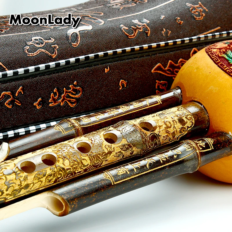 C Key Cucurbit Flute Hulusi коричневые китайские традиционные музыкальные инструменты с