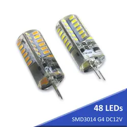 3014 SMD DC12V G4 светодиодный светильник люстра со стразами свет заменить галогенная лампа 48 Светодиодный s 360 Угол луча СВЕТОДИОДНЫЙ лампы