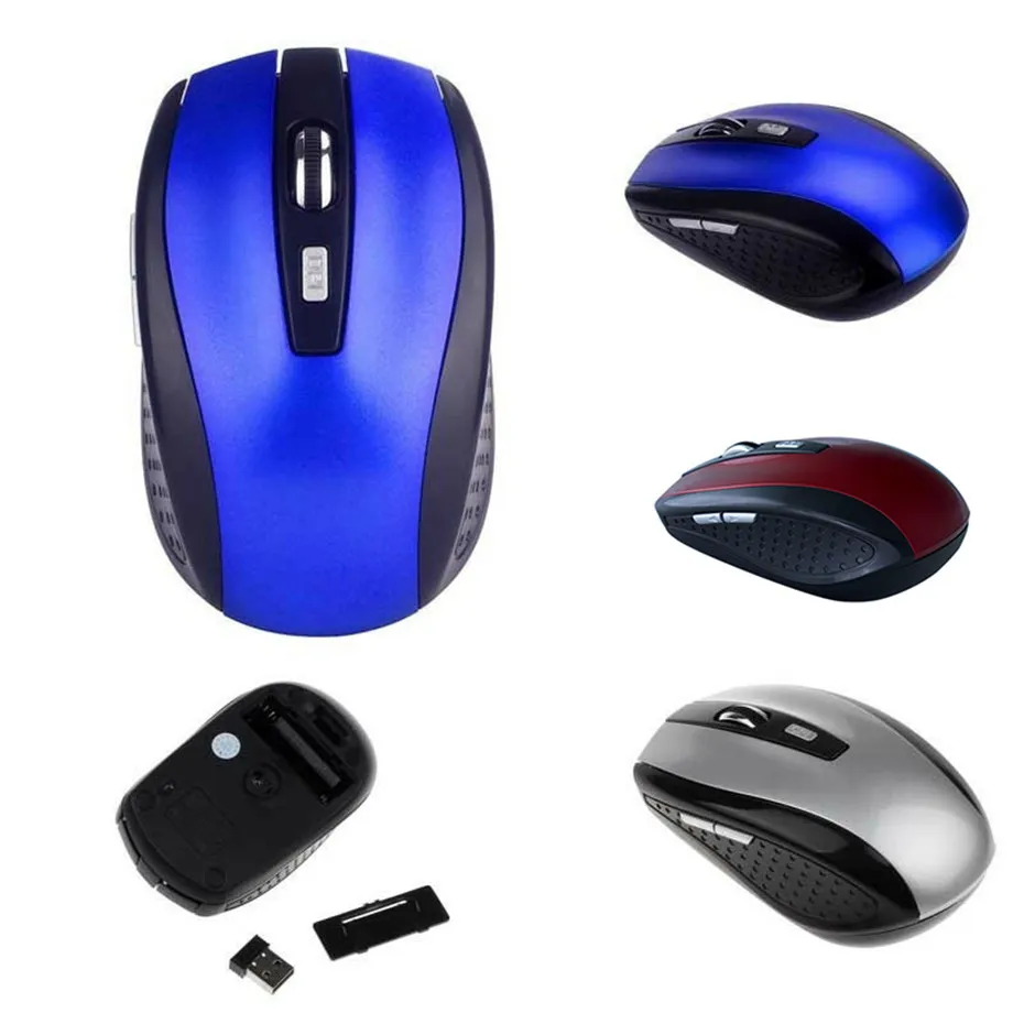 Basix 2.4G Wireless Mouse Portable Optical 6 Buttons 1200 DPI Mice12