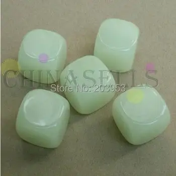 

20MM noctilucent blank dice paintless plain engravable DIY dice ktv dice chess game accessories teaching dices