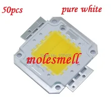 50 шт. 20 Вт Светодиодный Интегрированный высокомощный светодиодный бисер белый 650-700mA 30-34 в 2000LM 40mil тайваньские светодиодные Кристаллы
