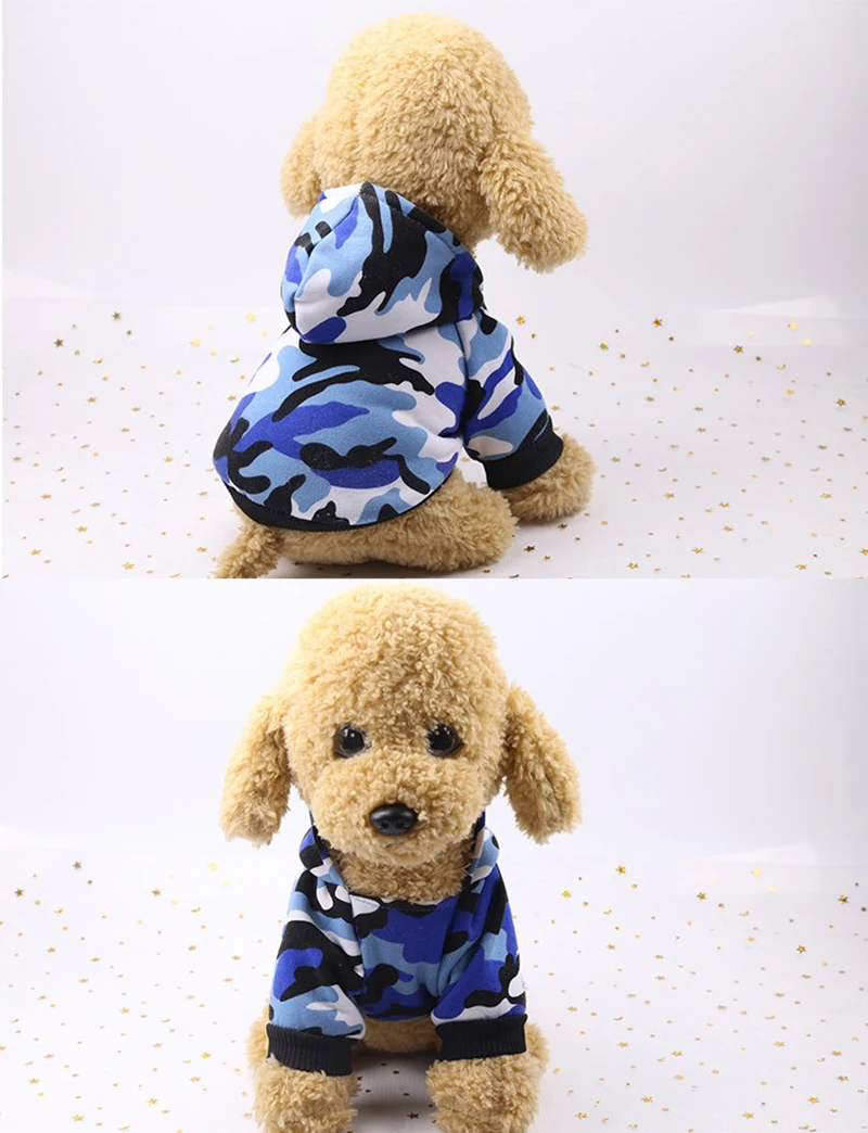 Одежда для собак Зима куртка для домашних животных хлопок теплый Камуфляжный жилет для маленьких собак Щенок пальто французский одежда для бульдога костюм с котом комбинезоны одежда для собак зимние комбинезоны
