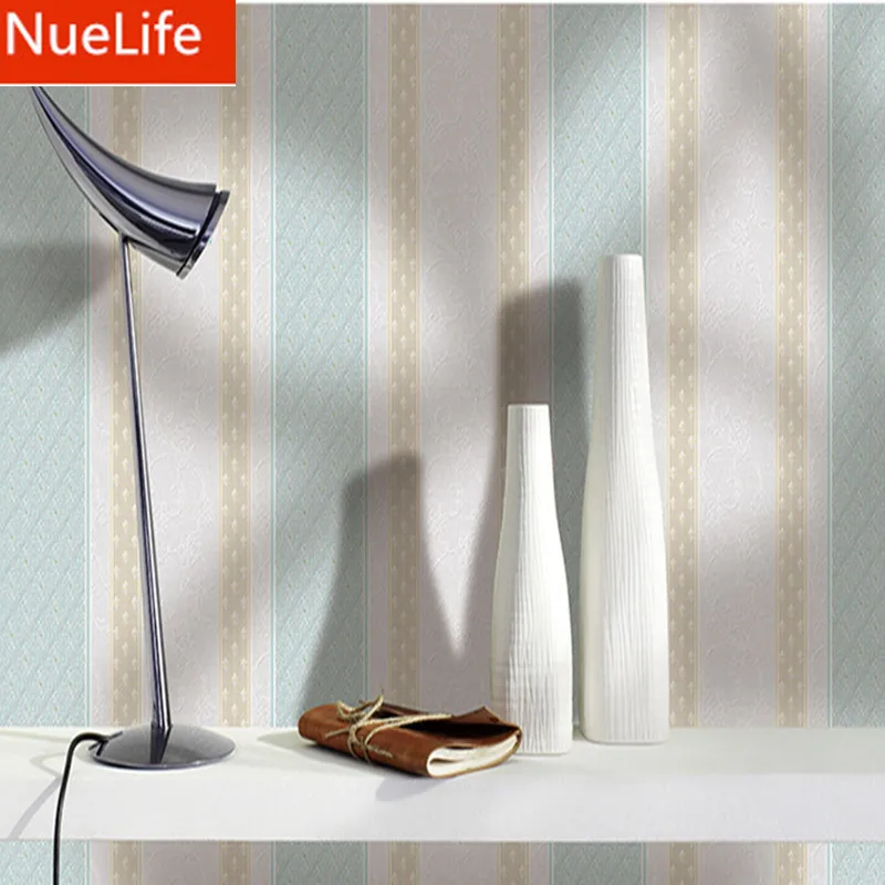 

0.53x10m Colorful striped floral pattern Non-woven wallpaper Wedding room kids room Living room Bedroom background Wallpaper