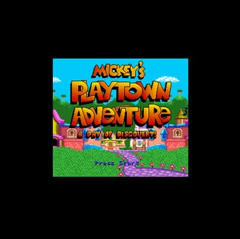 

Mickey's Playtown Adventure - A Day of Discovery! 16 bit Big Gray Game Card For NTSC Game Player Drop Shipping