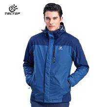 2016 Brand Winter Men 3 in 1 Hiking Jackets Outdoor Waterproof Thermal Men’s Two-piece Coats For Travelling Skiing Hiking S-XXXL