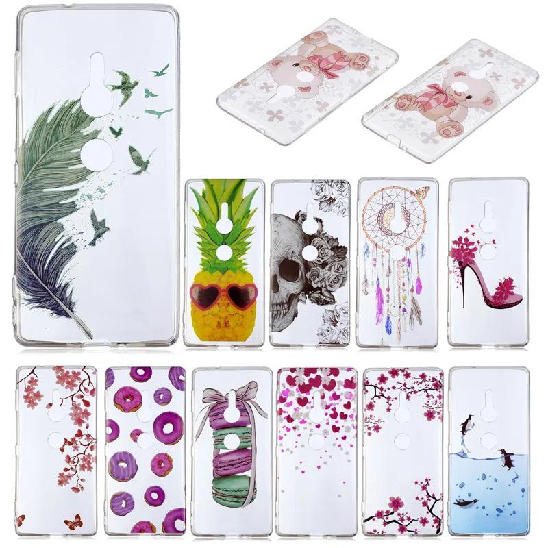 

SuliCase For Sony Xperia XZ2 Case Colored Anime Animal Transparent Silicone TPU Skin Case Cover for Sony XZ2 Soft Protector