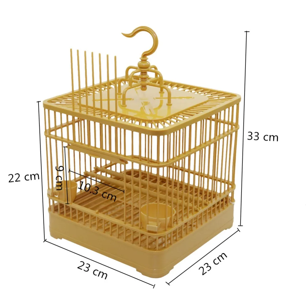 plastic bird cage