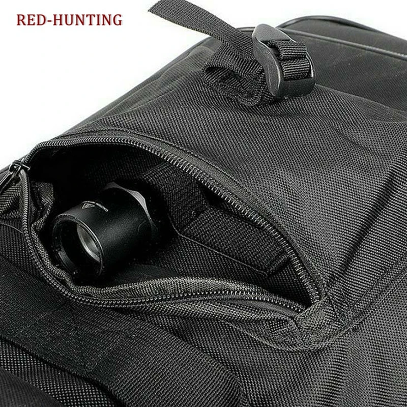 47 дюймов 120 см Тактический двойной чехол для хранения винтовки рюкзак военный, двойной пистолет сумка с плечевой ремень с подкладкой и мешками
