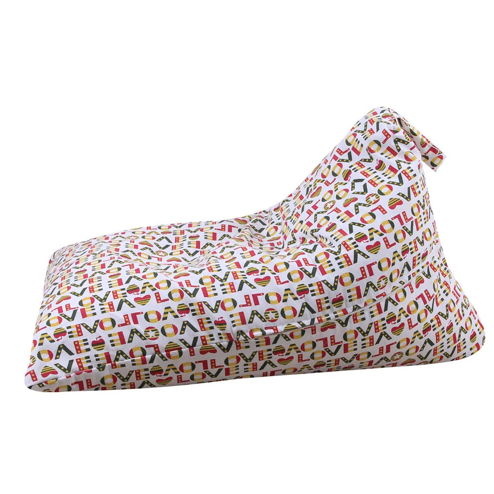 

Home Supplies Kids Stuffed Animal Plush Toy Storage Cotton Bean Bag Soft Pouch Stripe Fabric Chair Gift