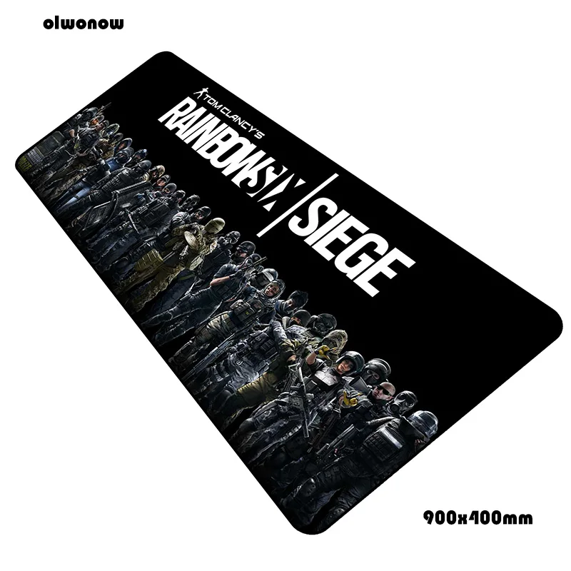 Rainbow six siege коврик для мыши геймер высокого класса 90x40 см notbook коврик для мыши игровой коврик для мыши locrkand коврик для мыши стол для компьютера коврик для мыши
