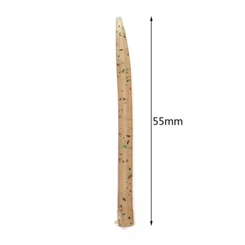 

Soft Anti Tangle Hook Sleeves Aligner Positioner Tubes Carp Fishing Rig Positioner Terminal Tackle 20Pcs