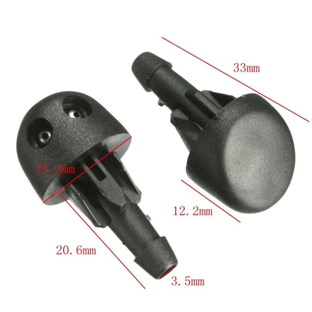 2 Pieces Professional Car Front Windscreen Washer Nozzle Sprayer Jets