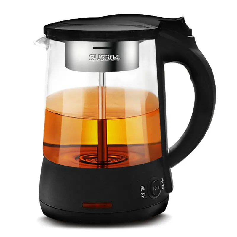 Brew the tea pot black The glass electric kettle makes teapot with
