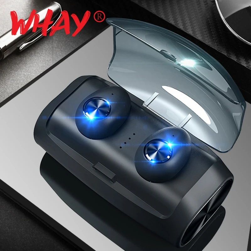Беспроводная стерео гарнитура Whay с басами TWS 5 0 Bluetooth наушники в ухо Blutooth