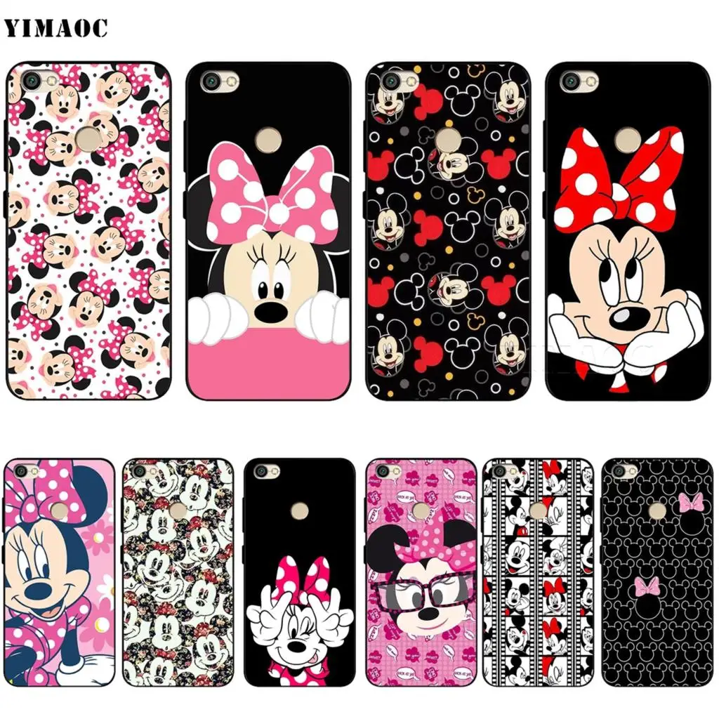 

YIMAOC Minnie Mouse Girls Cute Silicone Case for Xiaomi Redmi Note 4 4x 4a 5 5a 6 8 Pro Prime Plus