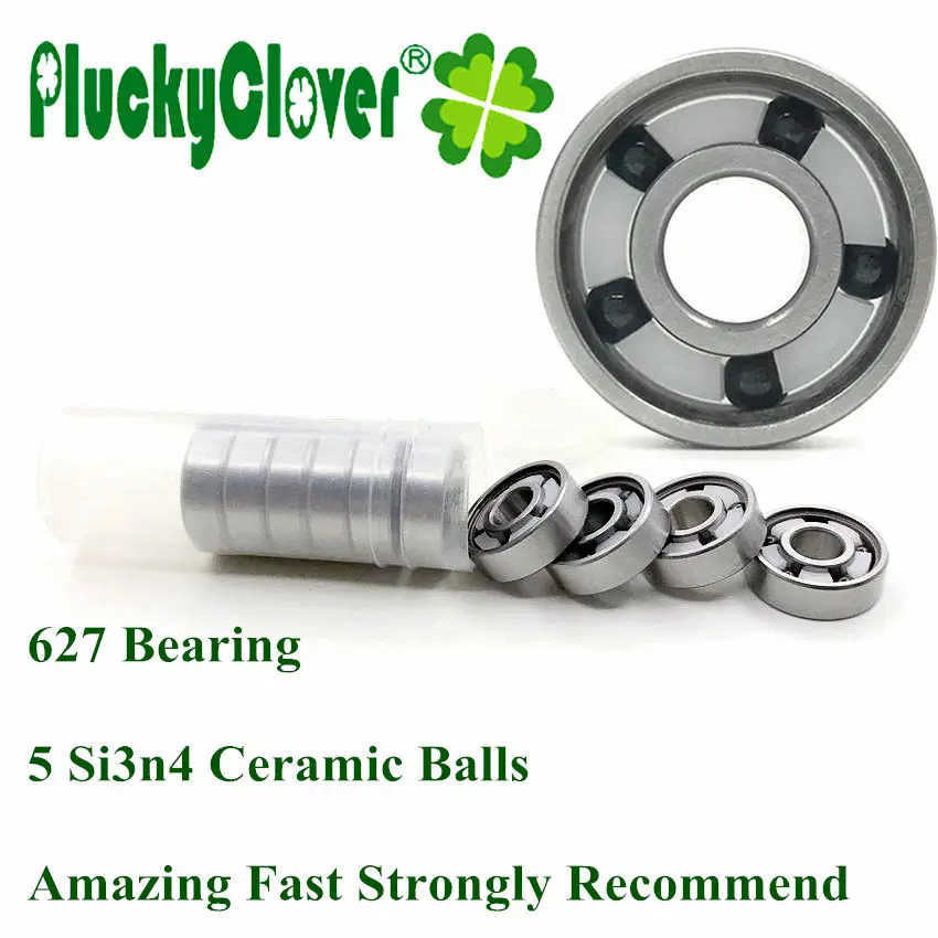 

627 Bearing Quad Skates 5 balls Ceramic Si3n4 Bearing 627 Derby Roller Artistic Skates Bearing Skateboard Roller Skates Bearings