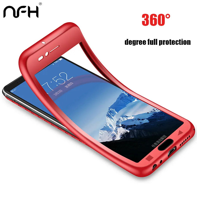 

360 Case for Xiaomi Redmi 6 6A 5 A Plus S2 Note 5 Pro Silicone Full Cover Case For Xiaomi Mi A2 Lite 8 SE A1 5X 6X phone shell