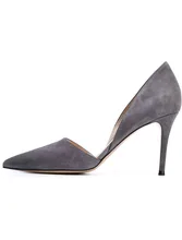 Amourplato Women’s Ladies Handmade Cut Out Pointed Toe Pumps