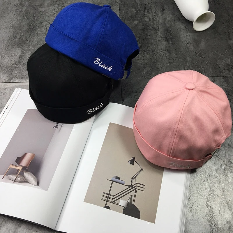 Skullcap шапка без полей для женщин и мужчин skullcap Сейлор Кепка с манжетами Ретро