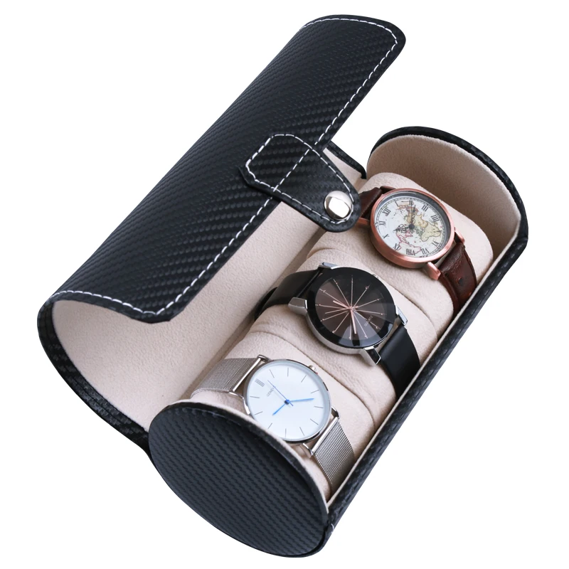 Cassa Per orologi di Alta qualità 3 sito Cilindro orologio Cassa dell'unità  di elaborazione di cuoio scatola di Raccolta Jewelly Display box Trinket  box cassa Per orologi|Storage Boxes \u0026 Bins| - AliExpress