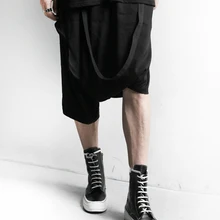 27-44! Новая мужская одежда летние брюки персонализированные Асимметричные капри брюки плюс размер певицы костюмы